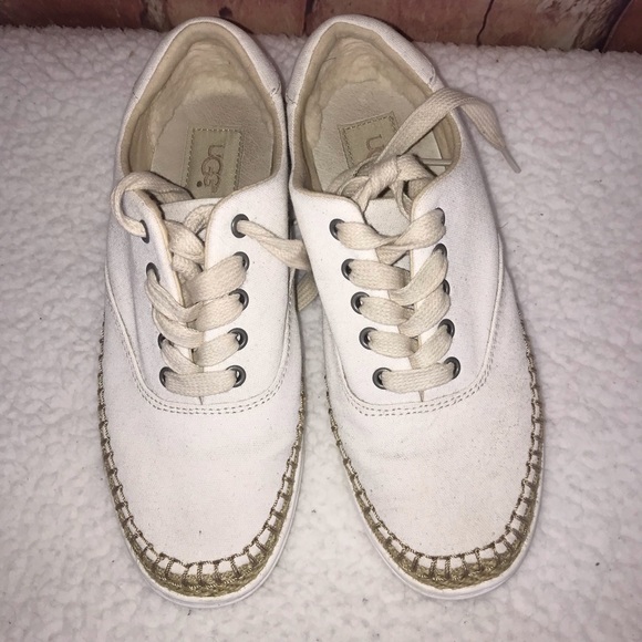 UGG AUSTRALIA EYAN II CANVAS BOAT STYLE SNEAKERS 6 - Picture 3 of 7